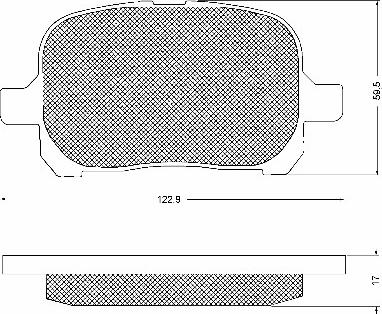 BSF 10732 - Kit de plaquettes de frein, frein à disque cwaw.fr