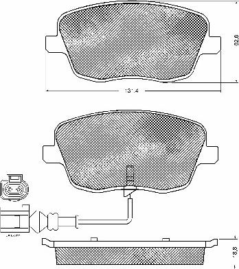 BSF 10729 - Kit de plaquettes de frein, frein à disque cwaw.fr