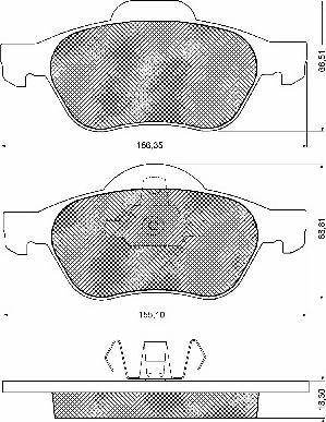 BSF 10725 - Kit de plaquettes de frein, frein à disque cwaw.fr