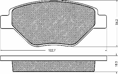 BSF 10726 - Kit de plaquettes de frein, frein à disque cwaw.fr