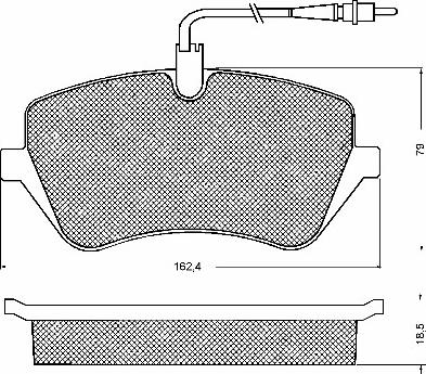 BSF 10722 - Kit de plaquettes de frein, frein à disque cwaw.fr