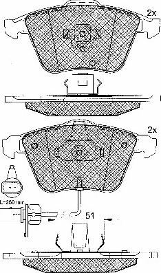 BSF 10779 - Kit de plaquettes de frein, frein à disque cwaw.fr