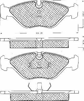 BSF 10774 - Kit de plaquettes de frein, frein à disque cwaw.fr