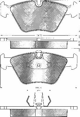 BSF 10770 - Kit de plaquettes de frein, frein à disque cwaw.fr