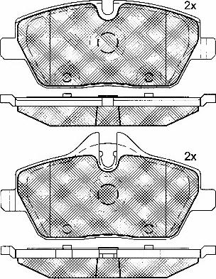 BSF 10771 - Kit de plaquettes de frein, frein à disque cwaw.fr