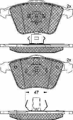 BSF 10778 - Kit de plaquettes de frein, frein à disque cwaw.fr