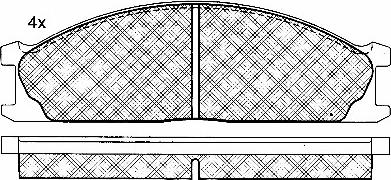 BSF 10773 - Kit de plaquettes de frein, frein à disque cwaw.fr