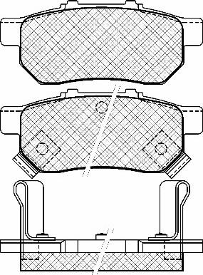 BENDIX 572134 - Kit de plaquettes de frein, frein à disque cwaw.fr