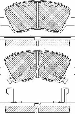 BSF 20056 - Kit de plaquettes de frein, frein à disque cwaw.fr