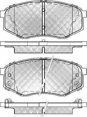 BSF 20050 - Kit de plaquettes de frein, frein à disque cwaw.fr