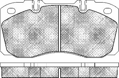 BSF 20010 - Kit de plaquettes de frein, frein à disque cwaw.fr