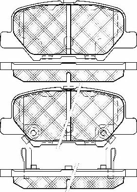 BSF 20025 - Kit de plaquettes de frein, frein à disque cwaw.fr