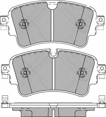 BSF 20195 - Kit de plaquettes de frein, frein à disque cwaw.fr