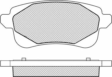 BSF 20198 - Kit de plaquettes de frein, frein à disque cwaw.fr