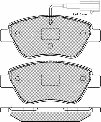 BSF 20197 - Kit de plaquettes de frein, frein à disque cwaw.fr