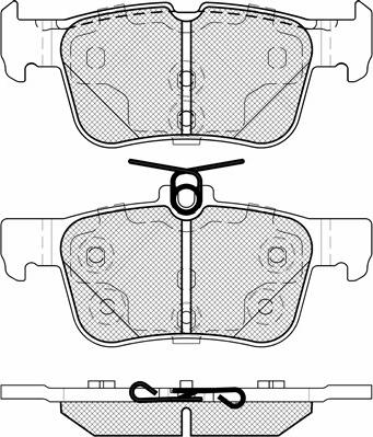 BSF 20142 - Kit de plaquettes de frein, frein à disque cwaw.fr