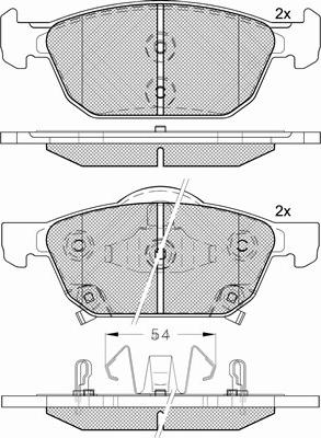 BSF 20159 - Kit de plaquettes de frein, frein à disque cwaw.fr