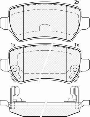 BSF 20156 - Kit de plaquettes de frein, frein à disque cwaw.fr