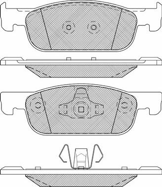 BSF 20164 - Kit de plaquettes de frein, frein à disque cwaw.fr