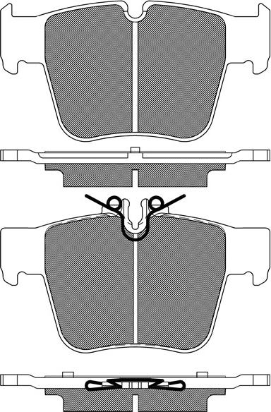 BSF 20304 - Kit de plaquettes de frein, frein à disque cwaw.fr