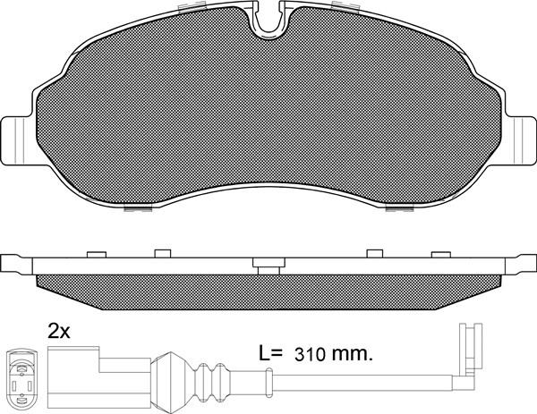 BSF 20305 - Kit de plaquettes de frein, frein à disque cwaw.fr