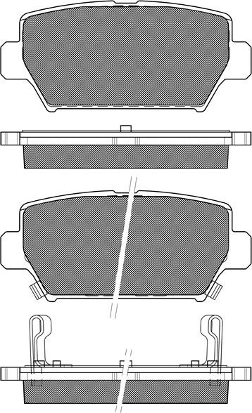 BSF 20306 - Kit de plaquettes de frein, frein à disque cwaw.fr