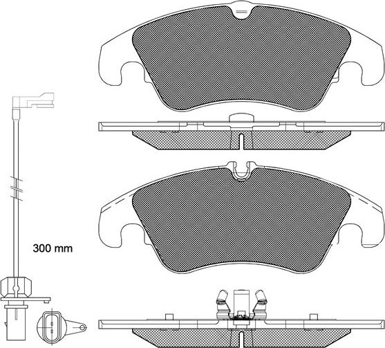 BSF 20319 - Kit de plaquettes de frein, frein à disque cwaw.fr