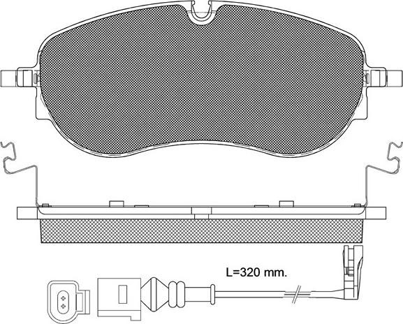 BSF 20311 - Kit de plaquettes de frein, frein à disque cwaw.fr