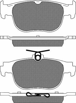 BSF 20333 - Kit de plaquettes de frein, frein à disque cwaw.fr