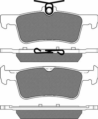 BSF 20243 - Kit de plaquettes de frein, frein à disque cwaw.fr