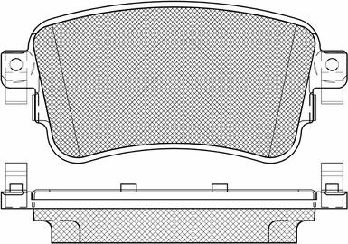 BSF 20203 - Kit de plaquettes de frein, frein à disque cwaw.fr