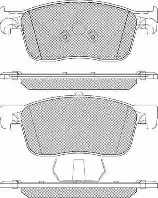 MDR MFP-22023 - Kit de plaquettes de frein, frein à disque cwaw.fr