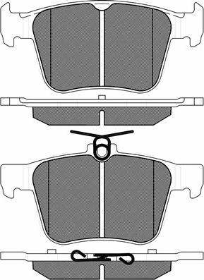 BSF 20232 - Kit de plaquettes de frein, frein à disque cwaw.fr