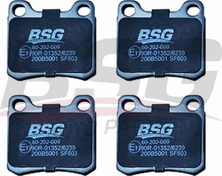 BSG BSG 60-202-009 - Kit de plaquettes de frein, frein à disque cwaw.fr