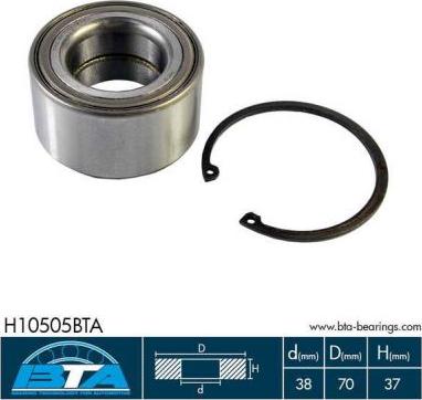 BTA H10505BTA - Kit de roulements de roue cwaw.fr