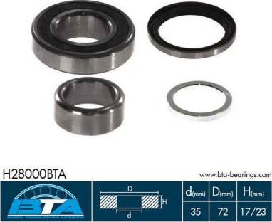 BTA H28000BTA - Kit de roulements de roue cwaw.fr