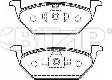 BTAP BVC206-010 - Kit de plaquettes de frein, frein à disque cwaw.fr