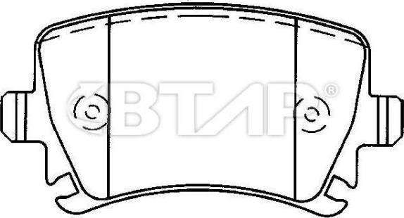 BTAP BVC206-017 - Kit de plaquettes de frein, frein à disque cwaw.fr