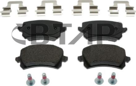 BTAP BVC206-036 - Kit de plaquettes de frein, frein à disque cwaw.fr