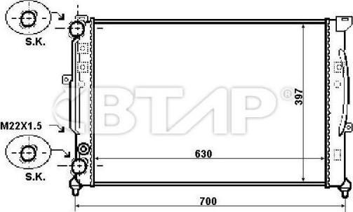 BTAP BVE908-083 - Vase d'expansion, liquide de refroidissement cwaw.fr