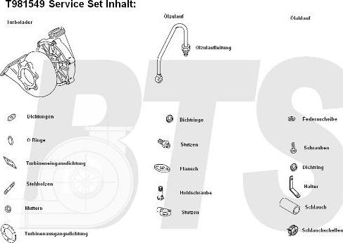 BTS Turbo T981549 - Turbocompresseur, suralimentation cwaw.fr