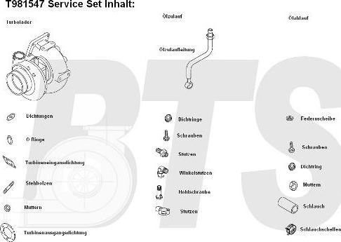 BTS Turbo T981547 - Turbocompresseur, suralimentation cwaw.fr