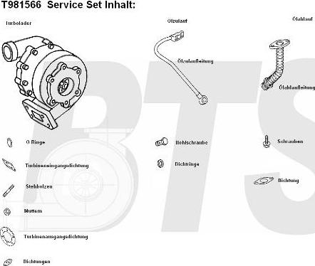 BTS Turbo T981556BL - Turbocompresseur, suralimentation cwaw.fr