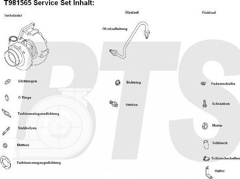 BTS Turbo T981565 - Turbocompresseur, suralimentation cwaw.fr