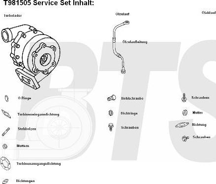 BTS Turbo T981505 - Turbocompresseur, suralimentation cwaw.fr