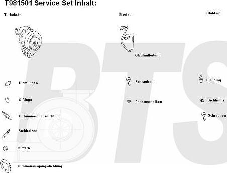 BTS Turbo T981501 - Turbocompresseur, suralimentation cwaw.fr