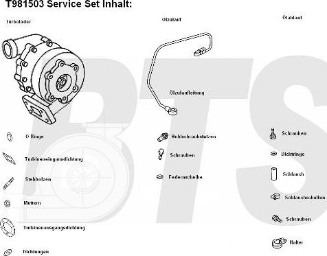 BTS Turbo T981503 - Turbocompresseur, suralimentation cwaw.fr