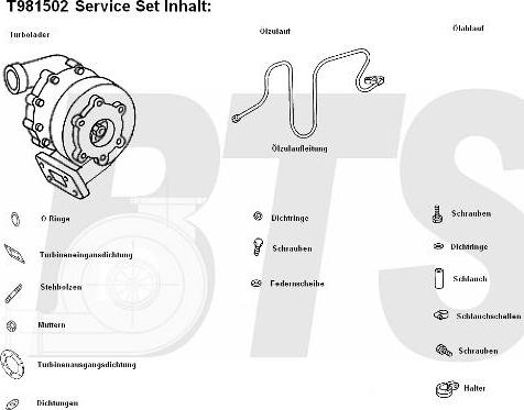 BTS Turbo T981502 - Turbocompresseur, suralimentation cwaw.fr