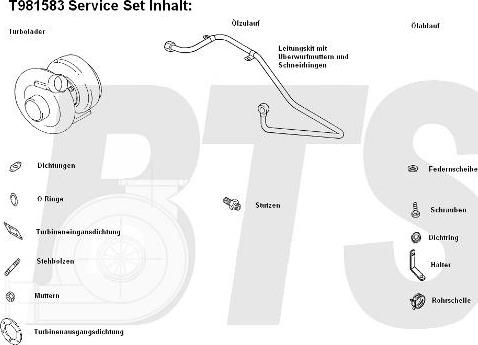 BTS Turbo T981583 - Turbocompresseur, suralimentation cwaw.fr