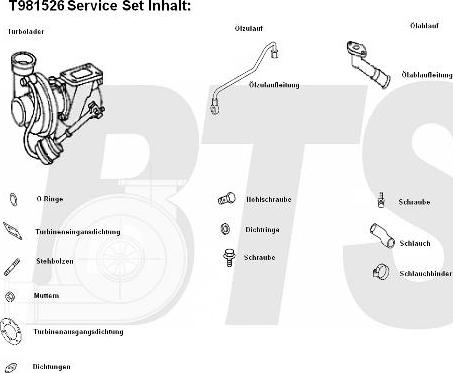 BTS Turbo T981526 - Turbocompresseur, suralimentation cwaw.fr